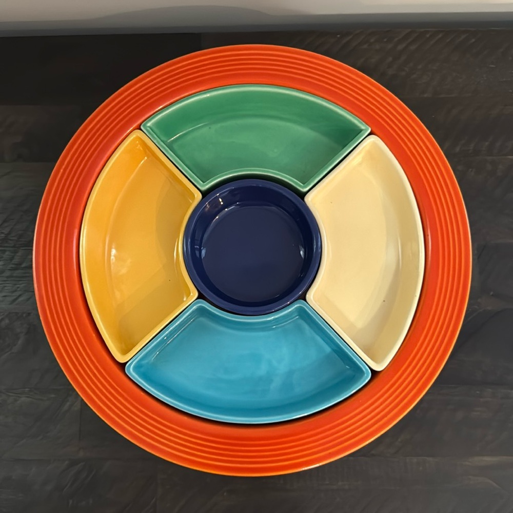 Vintage Fiesta Relish Tray